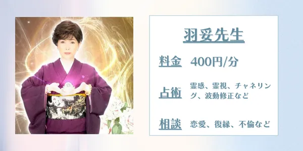 電話占いアリス 羽妥先生
