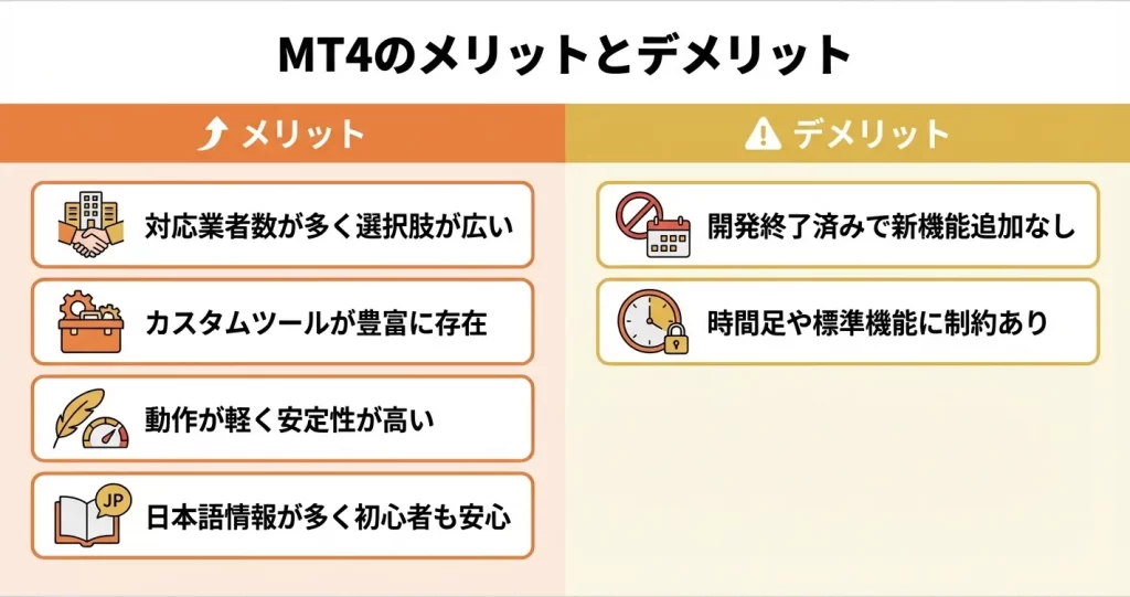 MT4のメリット・デメリット