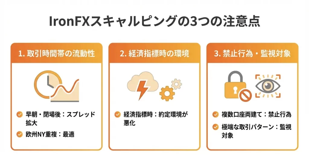 IronFXでスキャルピングする際の注意点