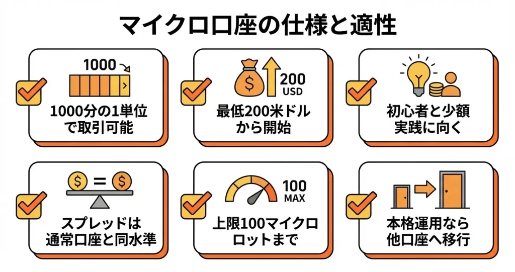マイクロ口座の特徴とメリット・デメリット