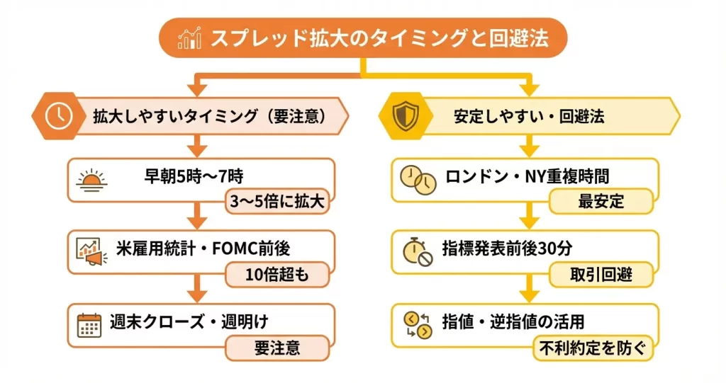 AXIORYのスプレッドが広がる理由と対策