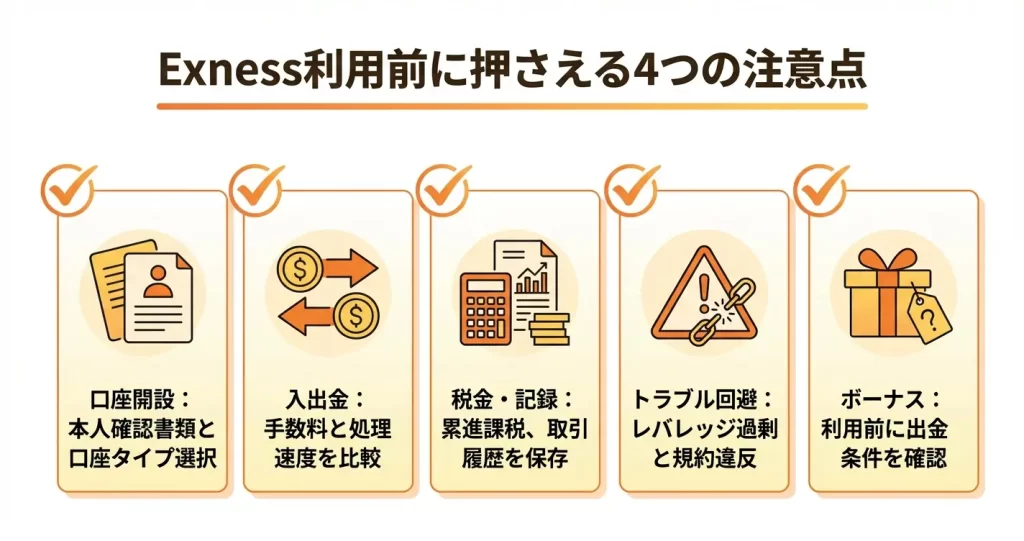 Exnessを安全に利用するための注意点