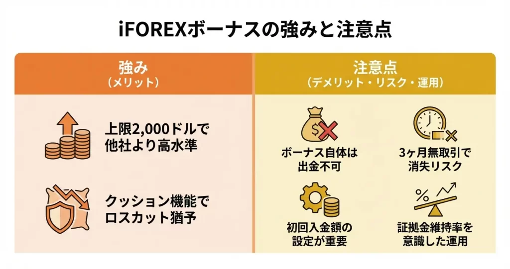 iFOREXボーナスのメリット・デメリットと活用戦略