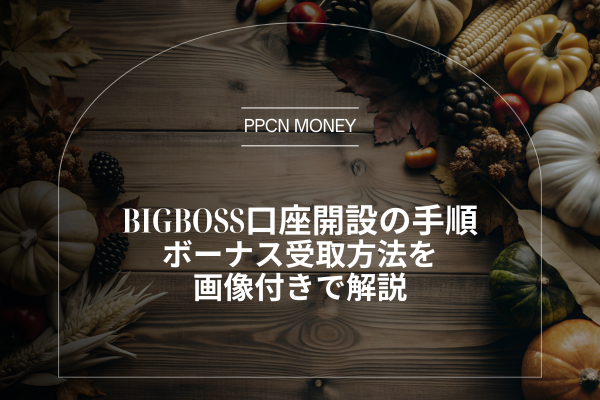 BigBoss口座開設の手順ボーナス受取方法を画像付きで解説