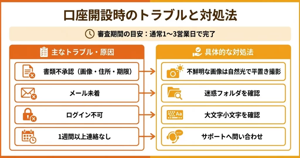 ThreeTrader口座開設でよくあるトラブルと対処法