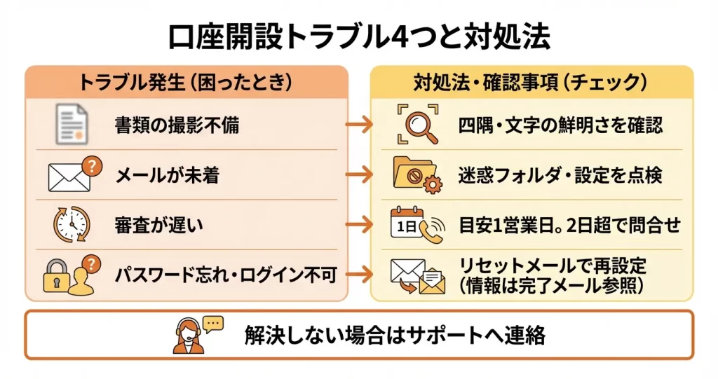 LandPrime口座開設でよくあるトラブルと解決法