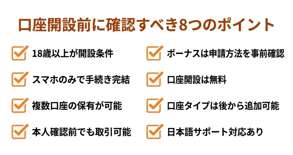 FBS口座開設に関するよくある質問