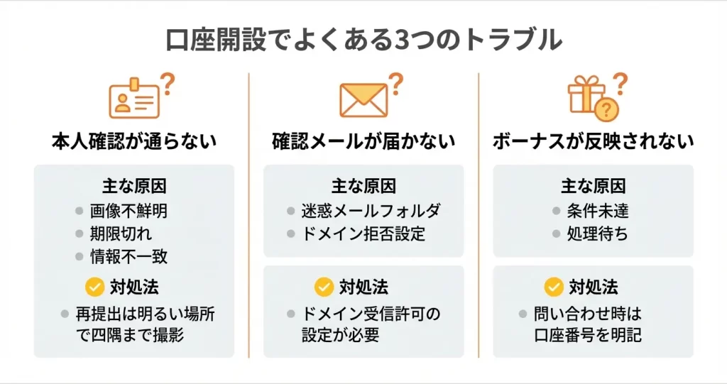 SwiftTrader口座開設でよくあるトラブルと解決法